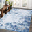 4' x 6' Navy Modern Abstract Contemporary Area Rugs