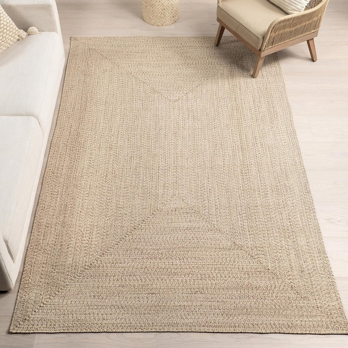 6x9, Tan nuLOOM Braided Indoor/Outdoor Area Rug