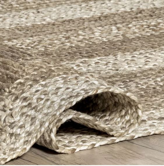 Size Oval 5' x 8' Nuloom Charlene Braided Border Jute Area Rug