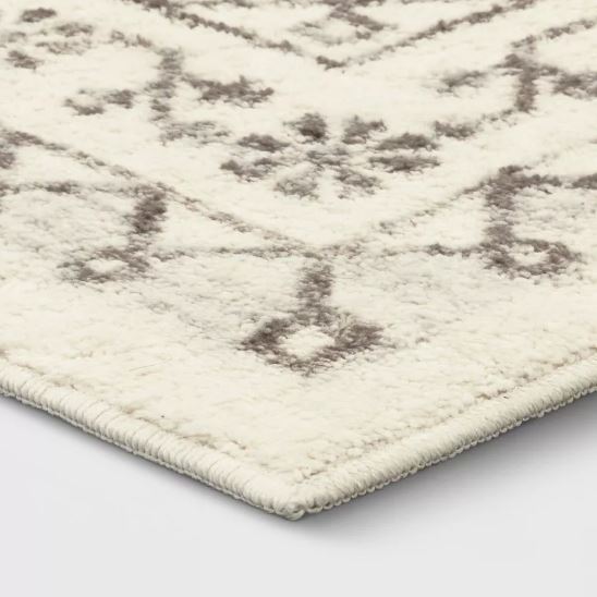 Size 7'x10' Distressed Persian Accent Rug Cream - Threshold™