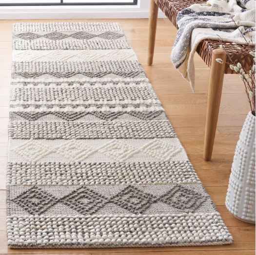 Size 2'3"x8' Color Grey/ivory Natura NAT102 Area Rug - Safavieh