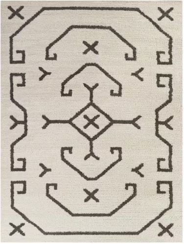 Elina Dark Grey 8 ft. x 10 ft. Moroccan Area Rug