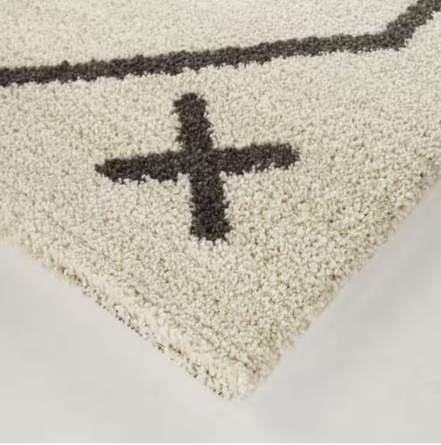 Elina Dark Grey 8 ft. x 10 ft. Moroccan Area Rug
