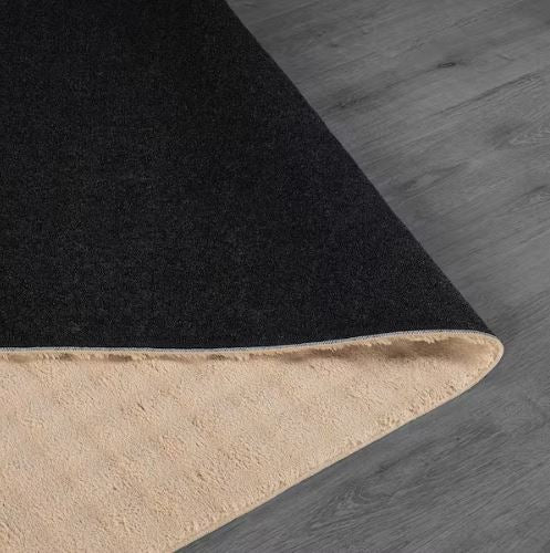 Aurora 8 ft. x 10 ft. Beige Non-Slip Rubber Back Washable Polyester Checker Indoor Area Rug