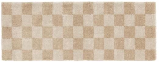 Harley Cream 6 ft. 7 in. x 9 ft. Checkered Area Rug