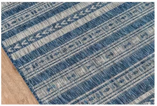 Tuscany Blue 7 ft. 10 in. x 10 ft. 10 in. Indoor/Outdoor Area Rug