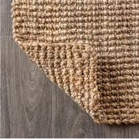 Pata Hand Woven Chunky Jute Natural 10 ft. x 13 ft. Area Rug