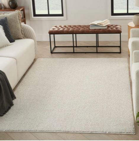 8' x 10' Natural Texture Ntx01 Ivory Beige Area Rug