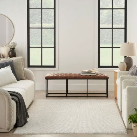 8' x 10' Natural Texture Ntx01 Ivory Beige Area Rug