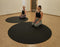 SISYAMA Circle Round 5' 6' TAI-CHI YIN-YANG Color:Black Yoga Mat Meditation Pilates