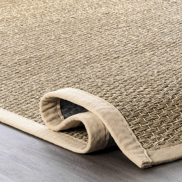 5' x 8', Beige Farmhouse Seagrass Area Rug By nuLOOM