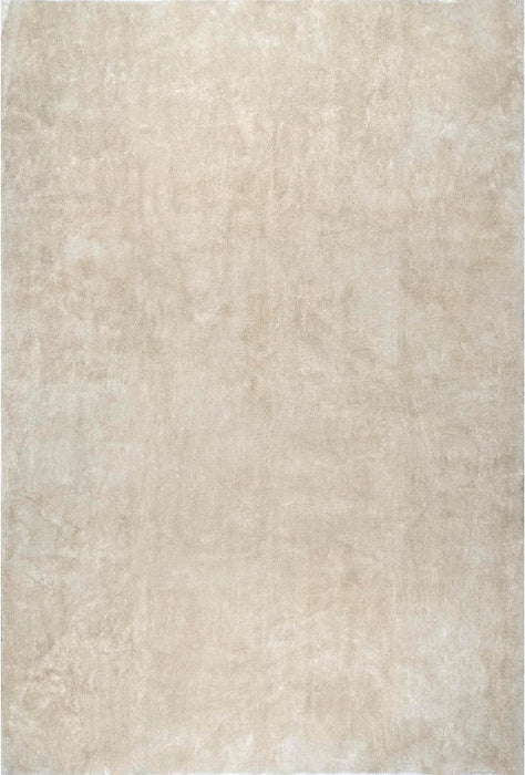8x10 Cream Solid Rug by nuLOOM