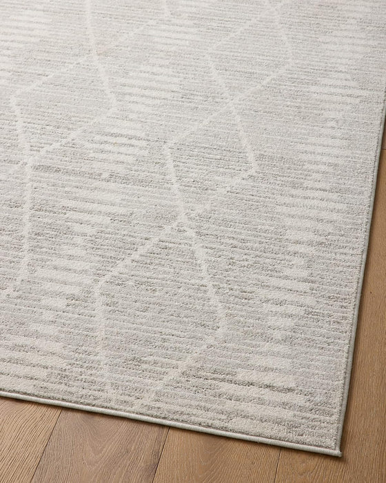 7'-10" x 10' Ivory/Silver Abstract for Indoor Area Rug by Loloi II