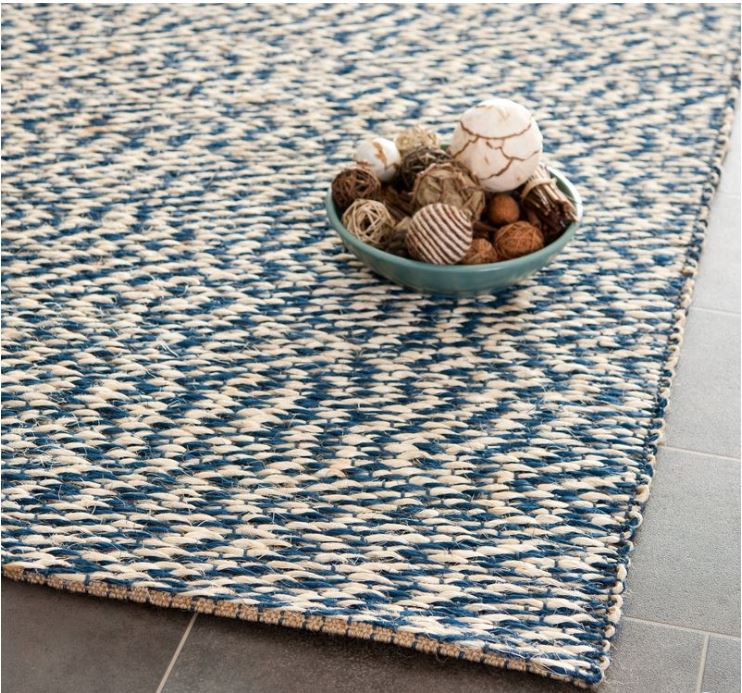 8'x8' Square Burst Area Rug Blue - Safavieh