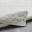 Surya Elaziz Runner Fabric Rug in Light Gray/Gray/White