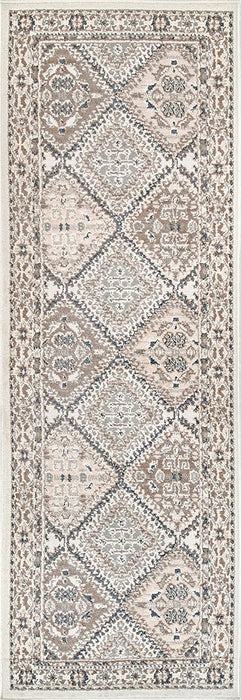 nuLOOM Becca Vintage Tile Runner Rug, 2' 6" x 6', Beige