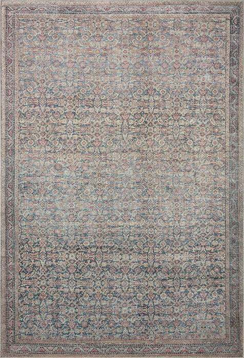 Loloi II Adrian Collection Denim/Multi, Traditional 2'-0" x 5'-0" Accent Rug