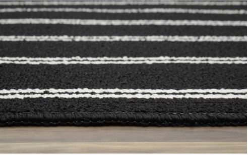 Garland Rug Avery 5 ft. x7 ft. 5 in. Area Rug Black