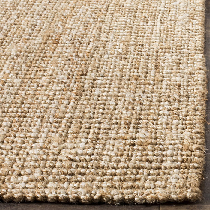 SAFAVIEH Natural Fiber Collection 5' x 8' Ivory Handmade Chunky Textured Premium Jute 0.75-inch Thick Area Rug
