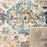 SAFAVIEH Madison Collection 4' Square Cream / Multi Boho Chic Floral Medallion Trellis Distressed Non-Shedding Living Room Bedroom Accent Rug