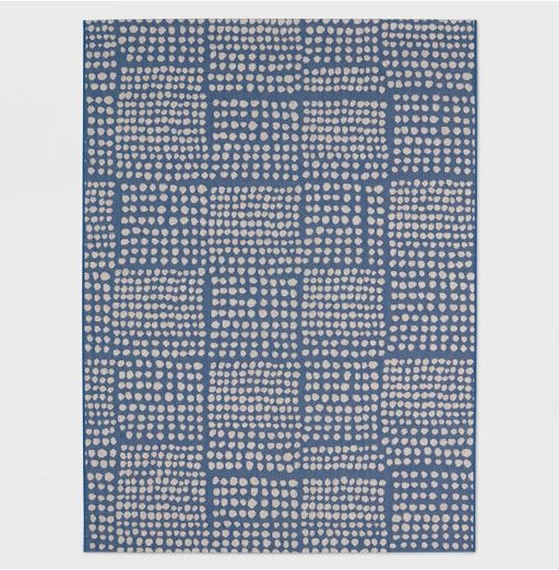 8' x 10' Dot Grid Outdoor Rug Blue - Project 62™