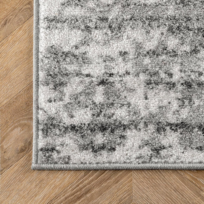 nuLOOM Deedra Modern Abstract Runner Rug, 2' x 6', Grey