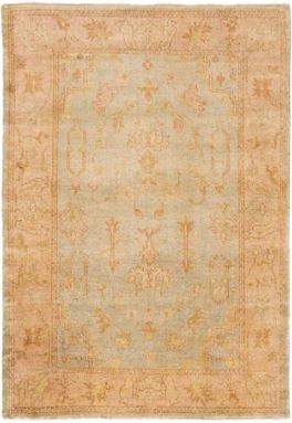 Size 6' x 9' Safavieh Oushak Rug Collection OSH112A - Soft Green / Rust