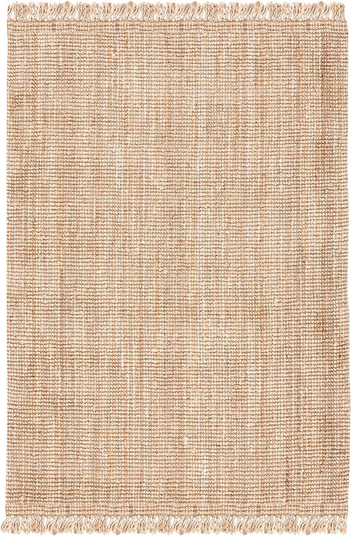 Safavieh Natural Fiber Collection Accent Rug - 3' x 5', Natural, Handmade Woven Fringe Jute, Ideal for High Traffic Areas in Entryway, Living Room, Bedroom