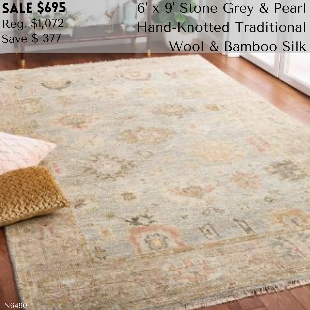 SAFAVIEH Hand-Knotted Samarkand Olivette Traditional Wool Rug - 6