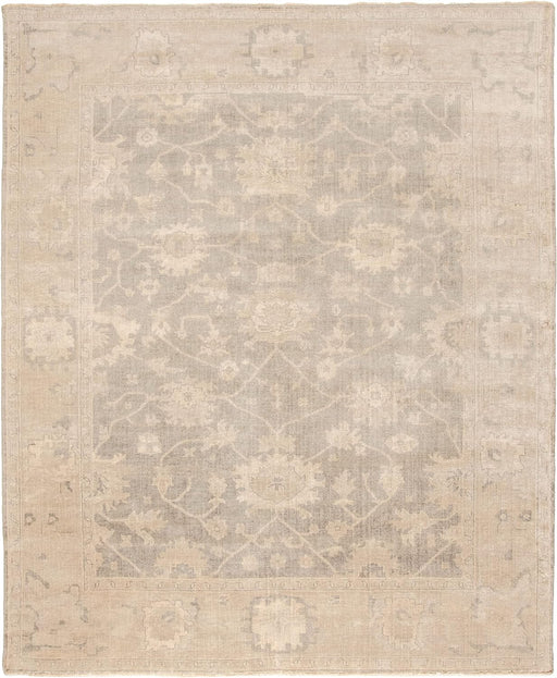 SAFAVIEH Antiquity Lagrange Floral Bordered Wool Runner Rug, Teal  Blue/Taupe, 2'3 x 6' 