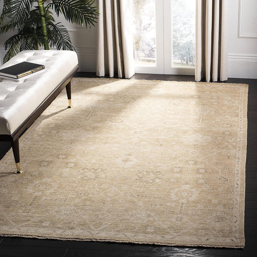 SAFAVIEH Izmir Collection Area Rug - 6' x 9', Gold & Gold, Hand-Knotted Traditional New Zealand Wool, Ideal for High Traffic Areas in Living Room, Bedroom