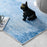 jinchan Area Rug 2x3 Washable Rug Entryway Indoor Modern Abstract Rug Blue Accent Rug Kitchen Carpet Thin Rug Non Slip Contemporary Floor Cover Bathroom Doormat Living Room Bedroom Dining Room