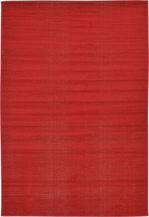 Unique Loom Williamsburg Collection Area Rug - Solid (6' 1" x 9' Rectangle, Burgundy)