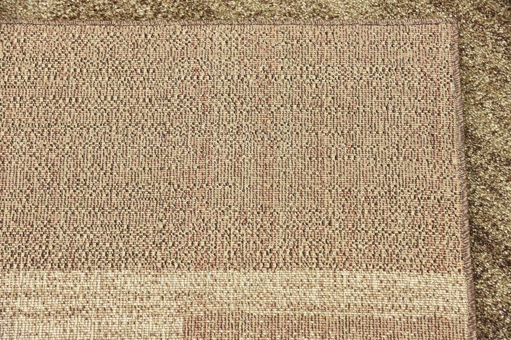 Unique Loom Del Mar Collection Area Rug - Sarah (7' 10" Square, Dark Beige/ Brown)