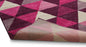 Well Woven Isometry Purple & Pink Modern Geometric Triangle Pattern 3x5 (3'11" x 5'3") Area Rug Soft Shed Free Easy to Clean Stain Resistant
