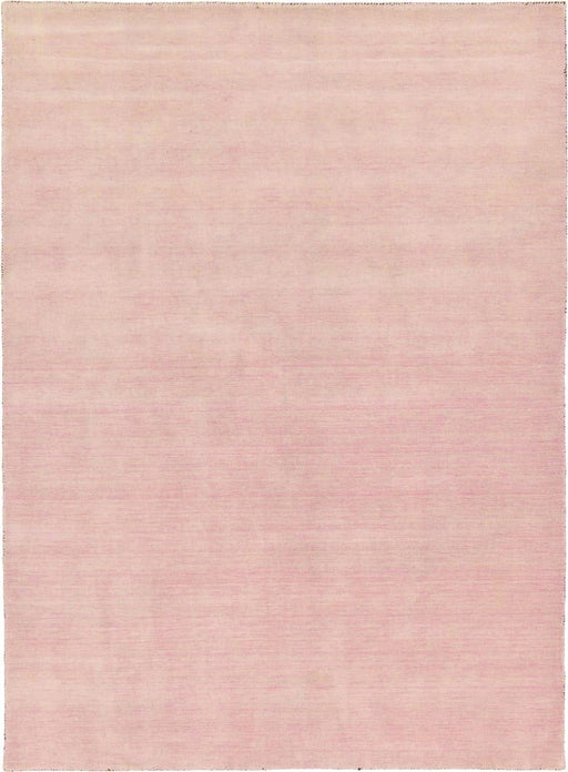 Unique Loom Solid Gava Collection 100% Natural Twisted Wool Modern Pink Area Rug (8' x 12')