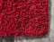 Unique Loom Solid Shag Collection Area Rug (5' 3" x 8' Rectangle, Cherry Red)