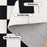 TRUEDAYS Washable Rug for Room Decor Boho Black and White 6x9 Checkered Large Area Rug Boho Low Pile Bedroom Rug Living Room Indoor Rug Soft Non-Slip Modern Carpet Rugs for Kitchen Dining Table