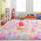 8x10 Rainbow Tie Dye Faux Wool Indoor by TENNOLA