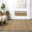 Square 8' Natural Solid Farmhouse Jute Area Rug by nuLOOM