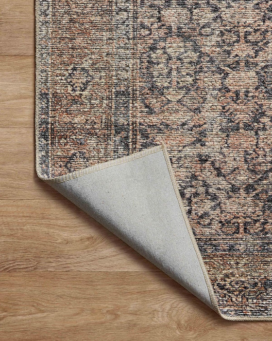 Loloi Amber Lewis x Loloi Billie Collection 10'- 0" x 14'- 0" Ink/Salmon Polyester Vintage for Indoor Area Rug