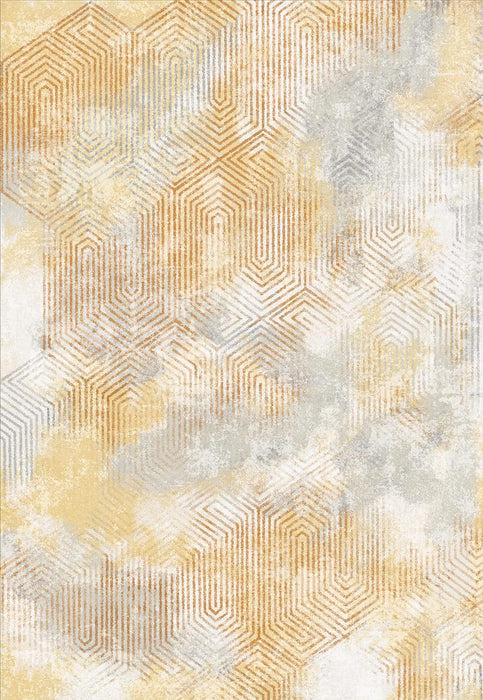 6'x9' Yellow Abstract Area Rug by Art&Tuft