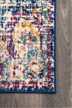 8 X 10 (ft) Indoor Distressed/Overdyed Bohemian/Eclectic Area Rug by nuLOOM