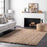 4x6 Natural Solid Chunky Farmhouse Jute Tassel Area Rug by nuLOOM