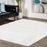 4' x 6' Off-white Contemporary Shag Area Rug by nuLOOM