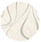 nuLOOM Carolyn Contemporary Curves Shag Cream 6 ft. Round Rug