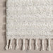 4x6 Ivory Geometric Shag Tassel Area Rug by nuLOOM