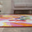 5' 3" X 7' 3" Multi Modern Bright Flowers Area Rug by Rugshop