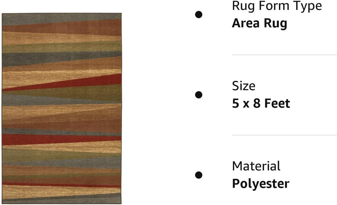 5' x 8' Tan  Stripe Area Rug by Mohawk Home
