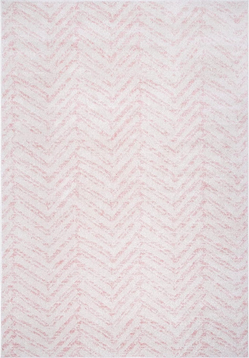 5x7 Pink Rosanne Transitional Striped Area Rug by nuLOOM